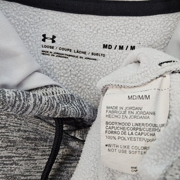 Under Armour Hoodie Loose Fit Long Sleeve Logo Sweatshirt Pullover Men's Size M - Picture 11 of 12